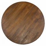 Table Alexandra House Living Brown 120 x 76 x 120 cm-5