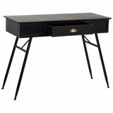 Hall Table with Drawers Alexandra House Living Black Metal 40 x 75 x 100 cm-6