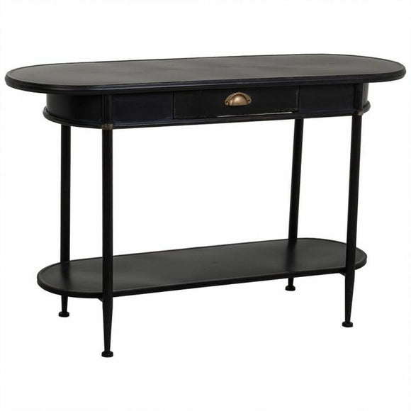 Hall Table with Drawers Alexandra House Living Black Metal 41 x 75 x 120 cm-0