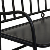 Bench Alexandra House Living Black Metal 56 x 98 x 118 cm-5