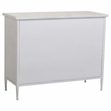 Sideboard Alexandra House Living White Metal Glass 40 x 80 x 100 cm-4