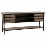 Sideboard Alexandra House Living Brown Metal 45 x 80 x 180 cm-0