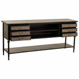 Sideboard Alexandra House Living Brown Metal 45 x 80 x 180 cm-6