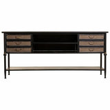 Sideboard Alexandra House Living Brown Metal 45 x 80 x 180 cm-4