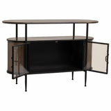 Sideboard Alexandra House Living Brown Metal Glass 42 x 80 x 121 cm-6