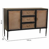 Sideboard Alexandra House Living Brown Metal 41 x 80 x 120 cm-6