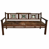 Bench Alexandra House Living Brown Recycled Wood 58 x 95 x 183 cm-4