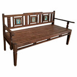 Bench Alexandra House Living Brown Recycled Wood 58 x 95 x 183 cm-0