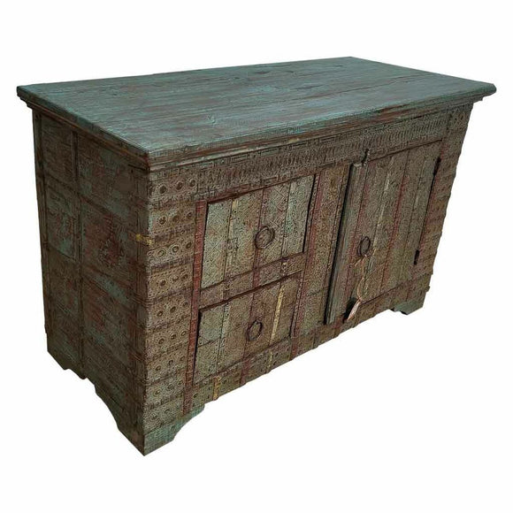 Sideboard Alexandra House Living Green Mango wood 45 x 77 x 120 cm-0