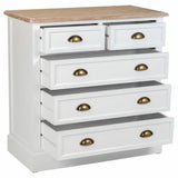 Chest of drawers Alexandra House Living White Brown Zinc Alloy MDF Wood 40 x 80 x 80 cm-6