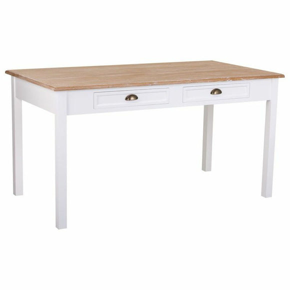 Table Alexandra House Living White Brown 80 x 78 x 150 cm With boxes-0