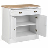 Hall Table with Drawers Alexandra House Living White Brown Zinc Alloy MDF Wood 39 x 80 x 82 cm-7