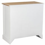 Hall Table with Drawers Alexandra House Living White Brown Zinc Alloy MDF Wood 39 x 80 x 82 cm-4