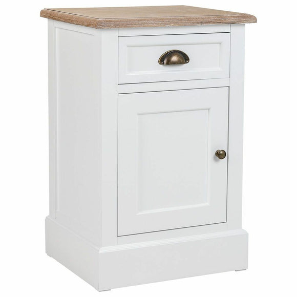 Nightstand Alexandra House Living White Brown 35 x 63 x 41 cm-0