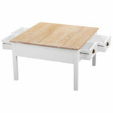 Centre Table Alexandra House Living White Brown Zinc Alloy MDF Wood 80 x 50 x 80 cm-5