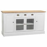 Sideboard Alexandra House Living White Brown Zinc Alloy MDF Wood 40 x 80 x 150 cm-0