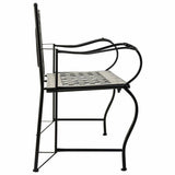 Bench Alexandra House Living Black Iron Tile 50 x 88 x 110 cm-6