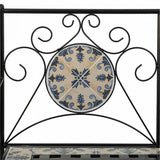 Bench Alexandra House Living Black Iron Tile 50 x 88 x 110 cm-3