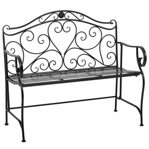 Bench Alexandra House Living Black Iron 50 x 88 x 110 cm-0