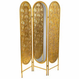 Folding screen Alexandra House Living Gold 3 x 165 x 121 cm-0