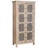 Cupboard Alexandra House Living White Mango wood 40 x 180 x 90 cm-6