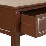 Hall Table with Drawers Alexandra House Living Brown Natural Fir wood MDF Wood 38 x 82 x 112 cm-1