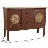 Sideboard Alexandra House Living Brown Natural Rattan Fir wood 40 x 78 x 106 cm-6