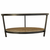 Centre Table Alexandra House Living Brown Glass Iron 91 x 41 x 91 cm-5