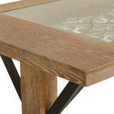 Table Alexandra House Living Brown 85 x 78 x 180 cm-2