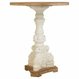 Centre Table Alexandra House Living White Fir wood MDF Wood 66 x 81 x 66 cm-5