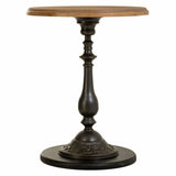 Centre Table Alexandra House Living Black Metal Fir wood MDF Wood 50 x 65 x 50 cm-5