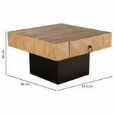 Centre Table Alexandra House Living Brown Fir wood MDF Wood 86 x 46 x 81 cm-5