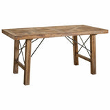 Table Alexandra House Living Brown 80 x 77 x 160 cm-0