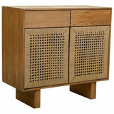 Hall Table with Drawers Alexandra House Living Brown Rope Fir wood Paolownia wood 36 x 75 x 80 cm-7