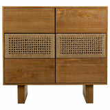 Chest of drawers Alexandra House Living Brown Rope Fir wood Paolownia wood 36 x 75 x 80 cm-5