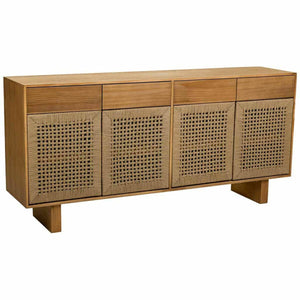 Sideboard Alexandra House Living Brown Fir wood Paolownia wood 36 x 75 x 160 cm-0