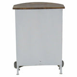 Console Alexandra House Living Van Yellow White Iron Mango wood 32 x 75 x 50 cm-5