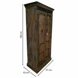 Cupboard Alexandra House Living Brown polystyrene Mango wood 43 x 188 x 91 cm-3