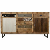 Sideboard Alexandra House Living Brown Wood Metal Iron 47 x 95 x 180 cm-5