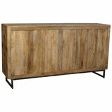 Sideboard Alexandra House Living Brown Wood Metal Iron 47 x 95 x 180 cm-4