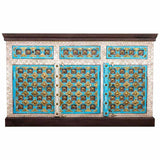 Sideboard Alexandra House Living Brass Mango wood 40 x 150 x 90 cm-7