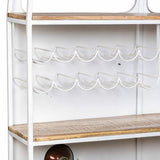 Bottle rack bar Alexandra House Living Drive White Red 40 x 135 x 178 cm-1