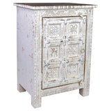 Nightstand Alexandra House Living White Brown 40 x 53 x 73 cm-6