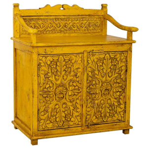 Sideboard Alexandra House Living Yellow Wood 42 x 70 x 85 cm-0