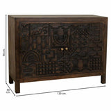 Sideboard Alexandra House Living Brown Wood 40 x 90 x 120 cm-5