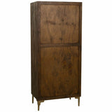 Cupboard Alexandra House Living Brown Wood Iron 40 x 180 x 80 cm-4