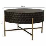 Centre Table Alexandra House Living Brown Wood Iron 80 x 50 x 80 cm-3