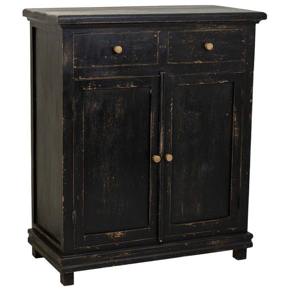 Hall Table with Drawers Alexandra House Living Black Wood 40 x 100 x 85 cm-0