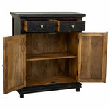 Hall Table with Drawers Alexandra House Living Black Wood 40 x 100 x 85 cm-7