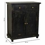 Hall Table with Drawers Alexandra House Living Black Wood 40 x 100 x 85 cm-6